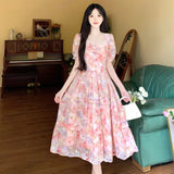 Uniwim 2024 New European American Summer Dresses Women Solid Lace O-Neck Pleated Bubble Sleeve Layered Flower Casual Dress A-line Skirt