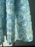 Uniwim Lace 3D Floral Maxi Skirt Embroidered Flower High-Wasit Elegant Long Blue Skirts High Quality 2024 New in Women Clothing