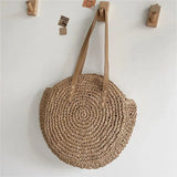 Uniwim Theo Shoreline Round Straw Tote Bag