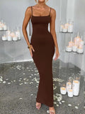 Uniwim聽Elegant Deep Open Back Backless Slim Maxi Dress Women Spaghetti Strap Sleeveless Bodycon Long Dress Sexy Club Party Vestidos