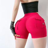 Uniwim 2024 New Women's Workwear Sports Fitness Shorts Comfortable High Waist Stretch Sports Leggings