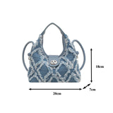 Uniwim Small Canvas Women's Bag Designer Luxury Handbag Jean Shoulder Cross Bag Denim Messenger Bag Y2K Tote Clutch Bags Diesel Satchel