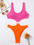 Uniwim Sexy Women One Piece Swimsuit 2023 Textured Female Swimwear High Waist Monokini Push Up Swimming Suits Beachwear Beach Bodysuit