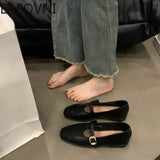 Uniwim 2024 Spring Autumn Women Flat Shoes Fashion Ladies Shallow Slip On Mary Jane Shoes Female Round Toe Shoes