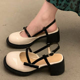 Uniwim Mary Janes Platform Shoes Summer Buckle Bow Round Toe Sweet Casual Shoes Lolita Hollow Fairy Elegant Sandals Woman Shoes