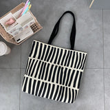 Uniwim Women Canvas Tote Bag Fashion Korean Cotton Cloth Eco Reusable Shopping Bags Large Ladies Shoulder Shopper Bag Student Handbags