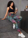 Uniwim New 3D Print Tie Dye Sports Pants Women Seamless  Leggings High Waist Fitness Push Up Leggings Gym Clothing Workout Tights