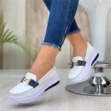 Uniwim Spring 2024 new women's single shoes comfortable high quality breathable wedges vulcanized heels flats