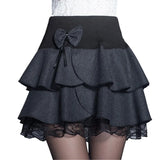 Uniwim 2024 Elasticity Summer Skirt Women Sweet Floral Bowknot Mini Tutu Woman Skirts Shorts Lace Jupe Femme Office Skirts