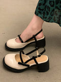 Uniwim Mary Janes Platform Shoes Buckle Bow Round Toe Sweet Shoes Lolita Hollow Fairy Elegant Sandals Shoes Woman Casual Summer