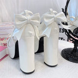 Uniwim Star Bow Platform Heels Shoes SE22762