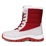 Uniwim Christmas Gifts Velvet Warm Cotton Snow Boots High Cotton-padded Shoes