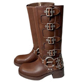 Uniwim Gift Grunge Sleaze Buckle Boots