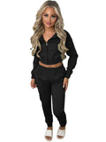 Uniwim New Plush Hoodies with Hooded Sportswear Casual Set