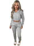 Uniwim New Plush Hoodies with Hooded Sportswear Casual Set