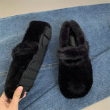 Uniwim Gift Warm Sheepskin Ballet Flats