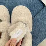 Uniwim Gift Warm Sheepskin Ballet Flats