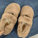 Uniwim Gift Warm Sheepskin Ballet Flats