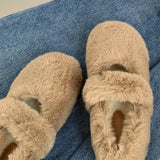 Uniwim Gift Warm Sheepskin Ballet Flats