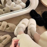 Uniwim Gift Warm Sheepskin Ballet Flats